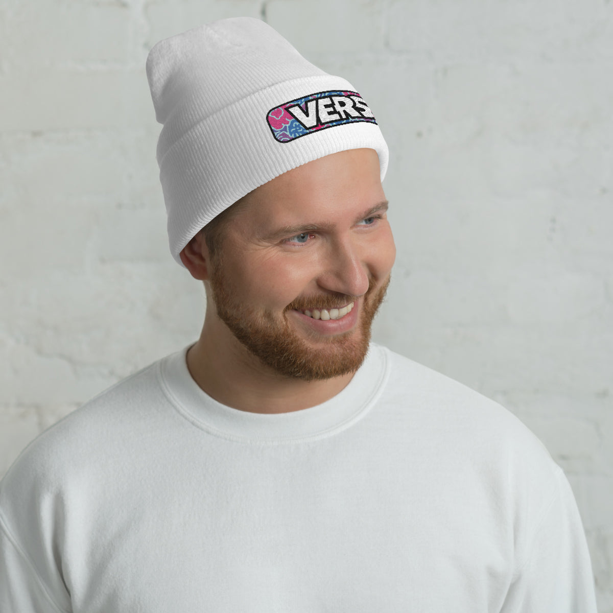 Vers Cuffed Beanie featuring original Smutpop artwork