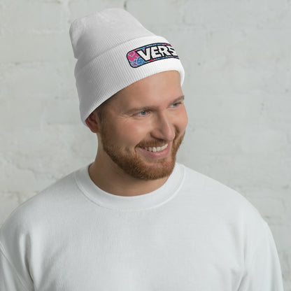 Vers Cuffed Beanie featuring original Smutpop artwork