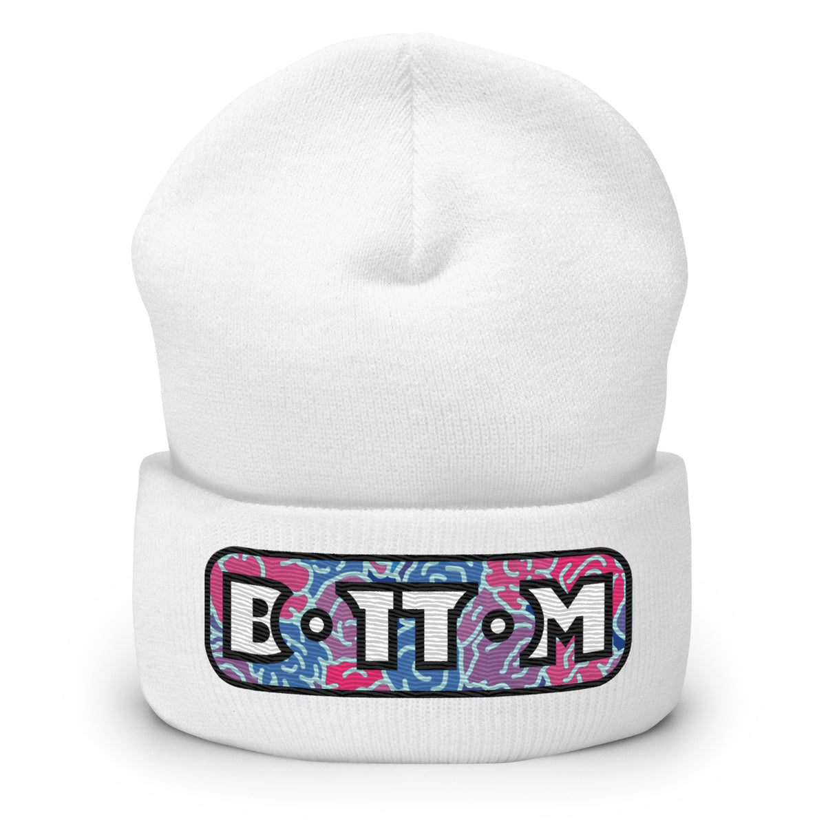 Bottom Cuffed Beanie featuring original Smutpop artwork