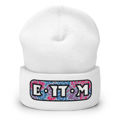Bottom Cuffed Beanie featuring original Smutpop artwork
