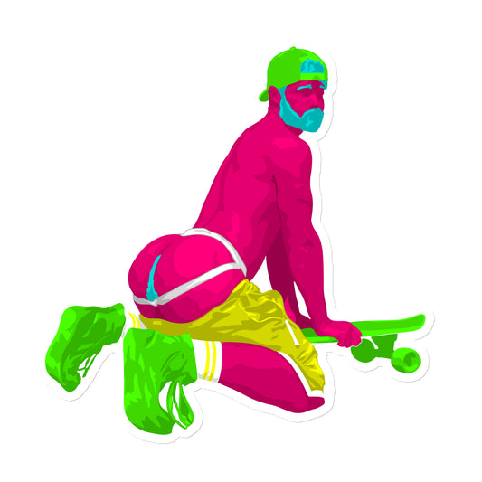 Skater Boy Magnet featuring original Smutpop artwork