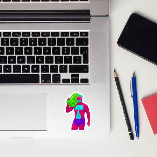 Disco Bro Stickers featuring original Smutpop artwork