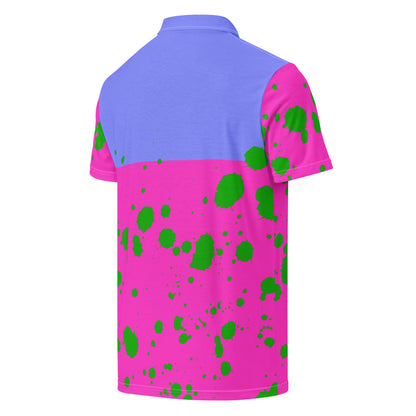 Splatter slim fit polo featuring original Smutpop artwork