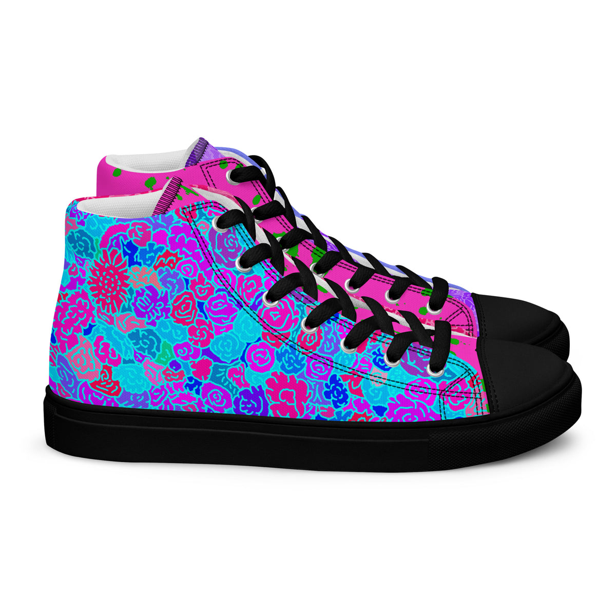 Rage Ready high top canvas shoes featuring original Smutpop artwork