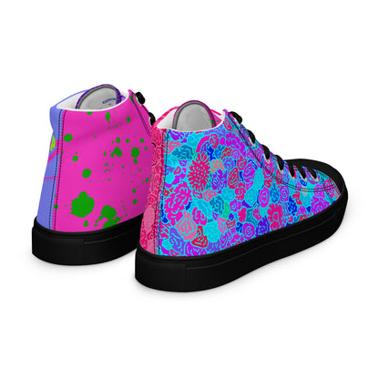 Rage Ready high top canvas shoes featuring original Smutpop artwork