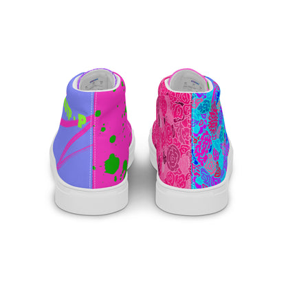Rage Ready high top canvas shoes featuring original Smutpop artwork