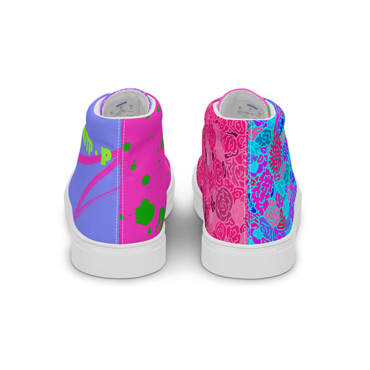 Rage Ready high top canvas shoes featuring original Smutpop artwork