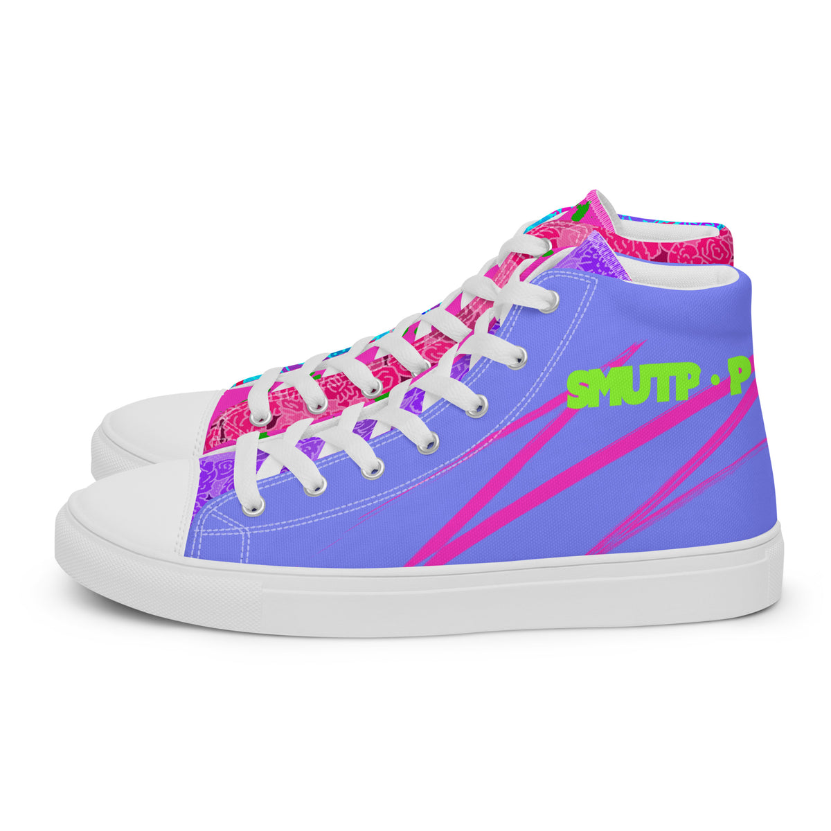 Rage Ready high top canvas shoes featuring original Smutpop artwork