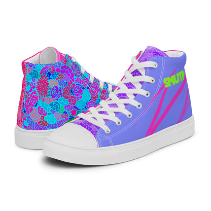 Rage Ready high top canvas shoes featuring original Smutpop artwork