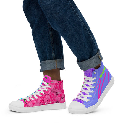 Rage Ready high top canvas shoes featuring original Smutpop artwork