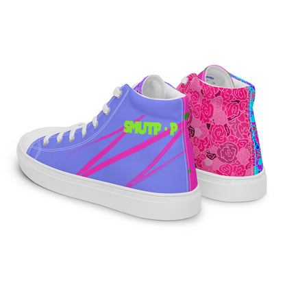 Rage Ready high top canvas shoes featuring original Smutpop artwork