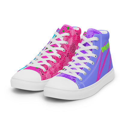 Rage Ready high top canvas shoes featuring original Smutpop artwork