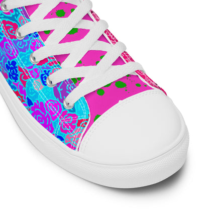 Rage Ready high top canvas shoes featuring original Smutpop artwork