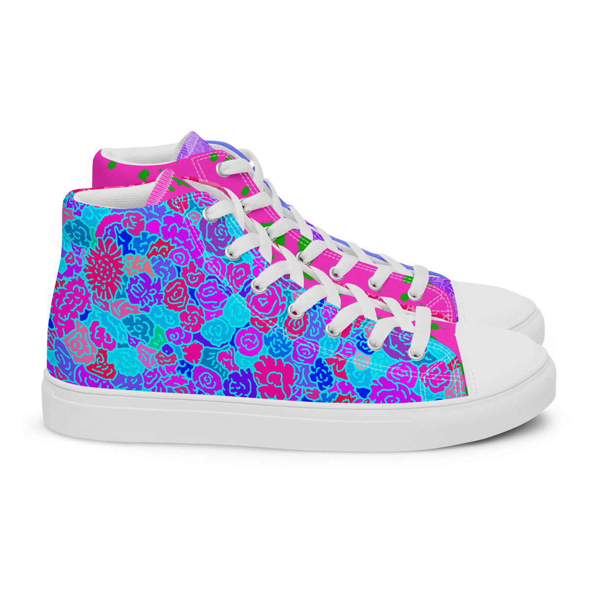Rage Ready high top canvas shoes featuring original Smutpop artwork