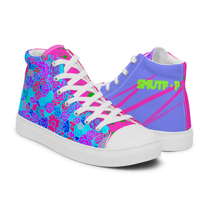 Rage Ready high top canvas shoes featuring original Smutpop artwork