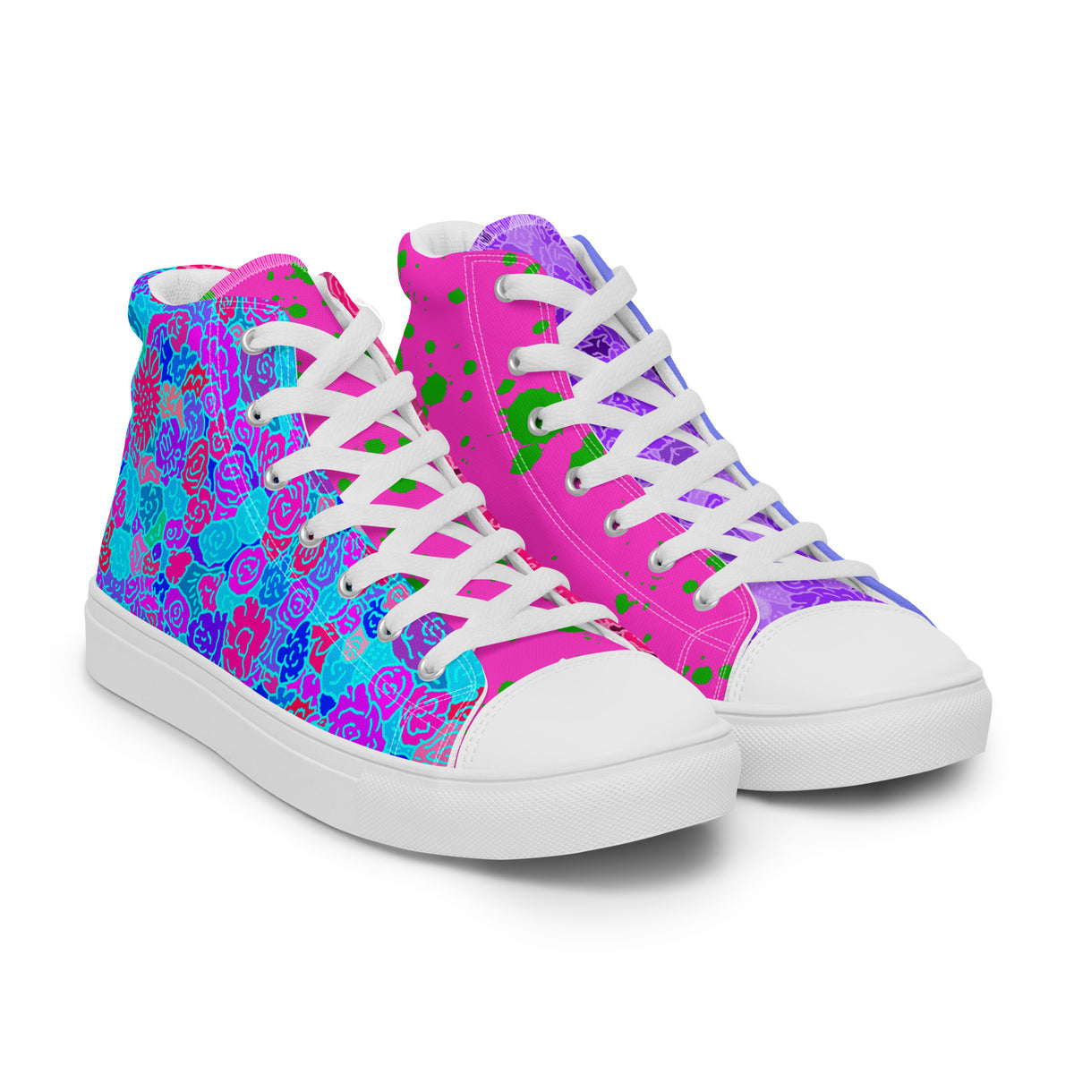 Rage Ready high top canvas shoes featuring original Smutpop artwork