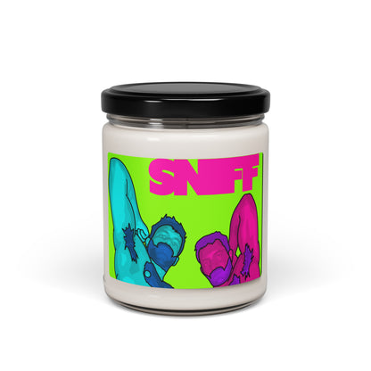 Sniff My Pits Scented Soy Candle featuring original Smutpop artwork