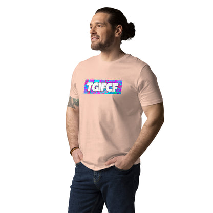 TGIFCF organic cotton t-shirt featuring original Smutpop artwork