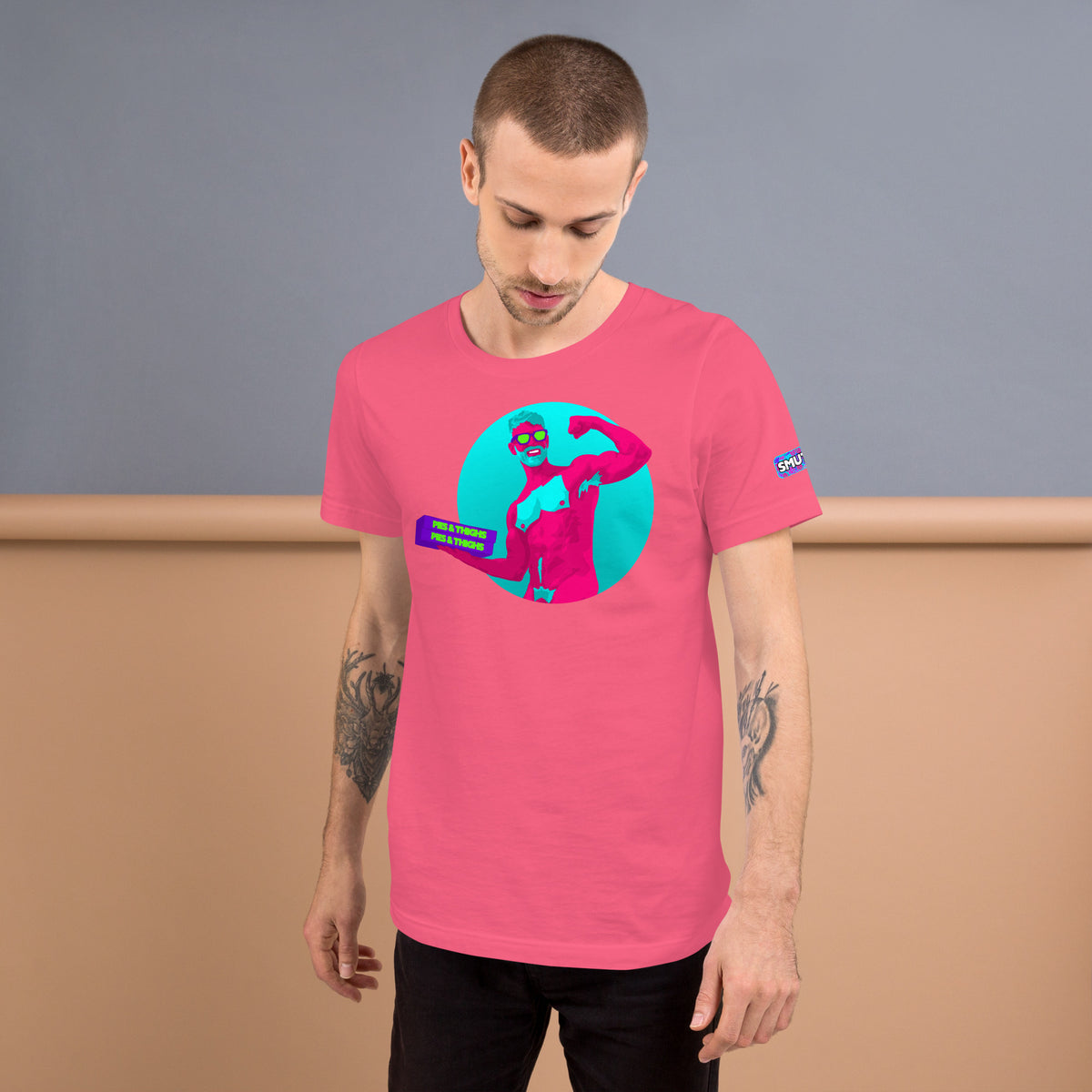 Pies n Thighs t-shirt featuring original Smutpop artwork