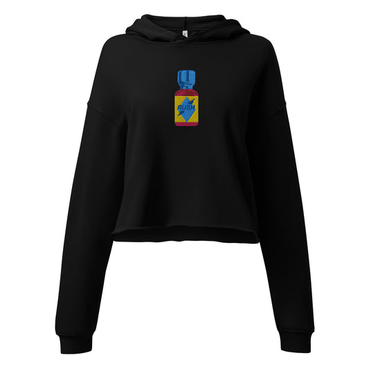 VCR Cleaner Crop Hoodie featuring original Smutpop artwork