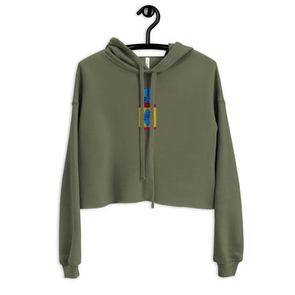 VCR Cleaner Crop Hoodie featuring original Smutpop artwork