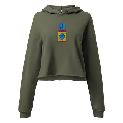 VCR Cleaner Crop Hoodie featuring original Smutpop artwork