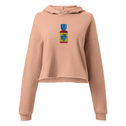 VCR Cleaner Crop Hoodie featuring original Smutpop artwork